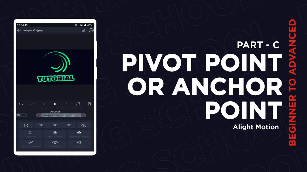 How to Move/Change the Pivot Point in Alight Motion?